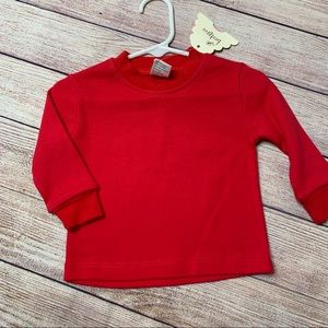 Beehave Red Long Sleeve Tee NWT